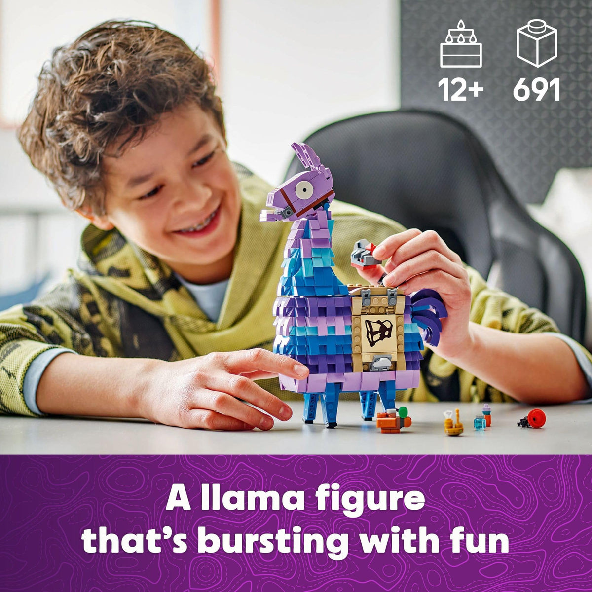 LEGO Fortnite Supply Llama Building Set - Kids Toy for Gamers, Ages 12+ - Display Model, Collectible Fortnite Toy - Gift for Boys & Girls - 77071