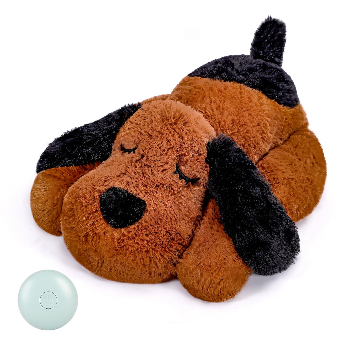 WEOK Heartbeat Puppy for Dogs, Helps for Anxiety Relief and Calming, Stuffed Animal Anxiety Calming Behavioral Puppy Heartbeat Toy Sleep aid for Cats Pets（for Small Breeds）