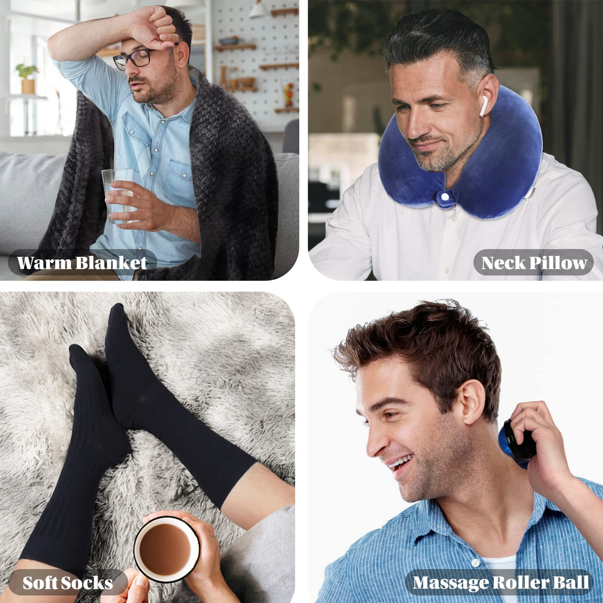 UNBOXMENT Care Package for Men, Get Well Soon Gifts, Feel Better After Surgery Recover Gift Basket, Cancer Chemo Encouragement Thinking of You