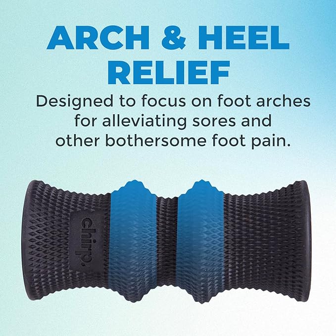 Chirp Wheel Foam Roller ??Targeted Back & Neck Relief, Lumbar Spine Stretcher, Spinal Decompression Back Stretcher, Massage Roller with Density Foam for Physical Therapy, Supports 500lbs, 2-Inch Mint