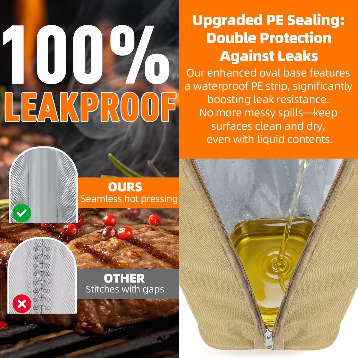 Upgraded Insulated BBQ Blanket for Resting Meat-BBQ Smoker Accessories Gifts for Men Dad Husband-Air Fryer/Kitchen/Camping/Baking/Party Essential-Bag for Brisket/Steak/Pork Shoulder/Turkey (21inch)
