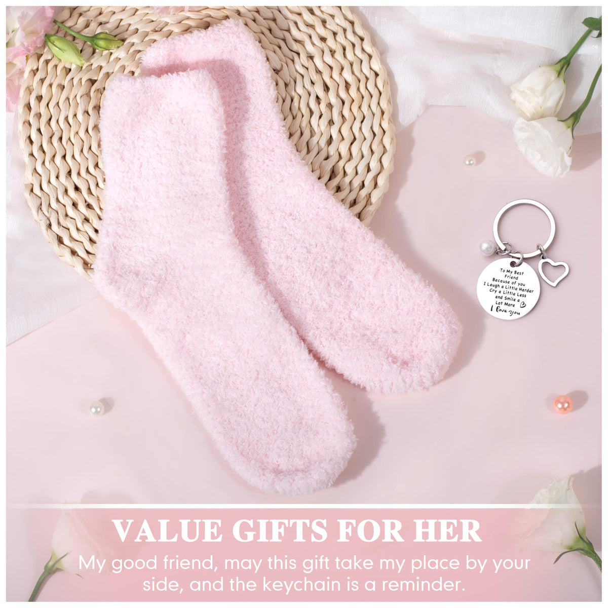 Lepiche Birthday Gifts For Women Friendship Best Friend Christmas Gifts For Women Sister Bestie Bff - Coffee Mug, Bracelet, Key-Chain, Scented Candle