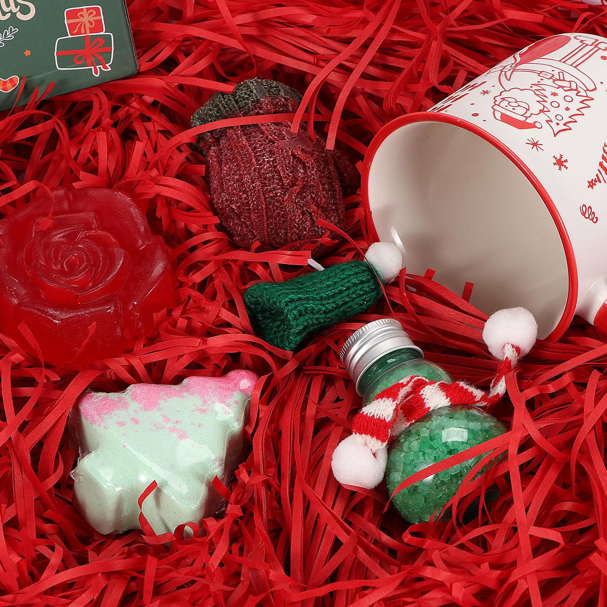 Atonofun Christmas Gifts for Women, Xmas Basket Essentials for Adults with Mug Relaxing Spa Gifts for Teen Adults Mom Wife Teen Girls