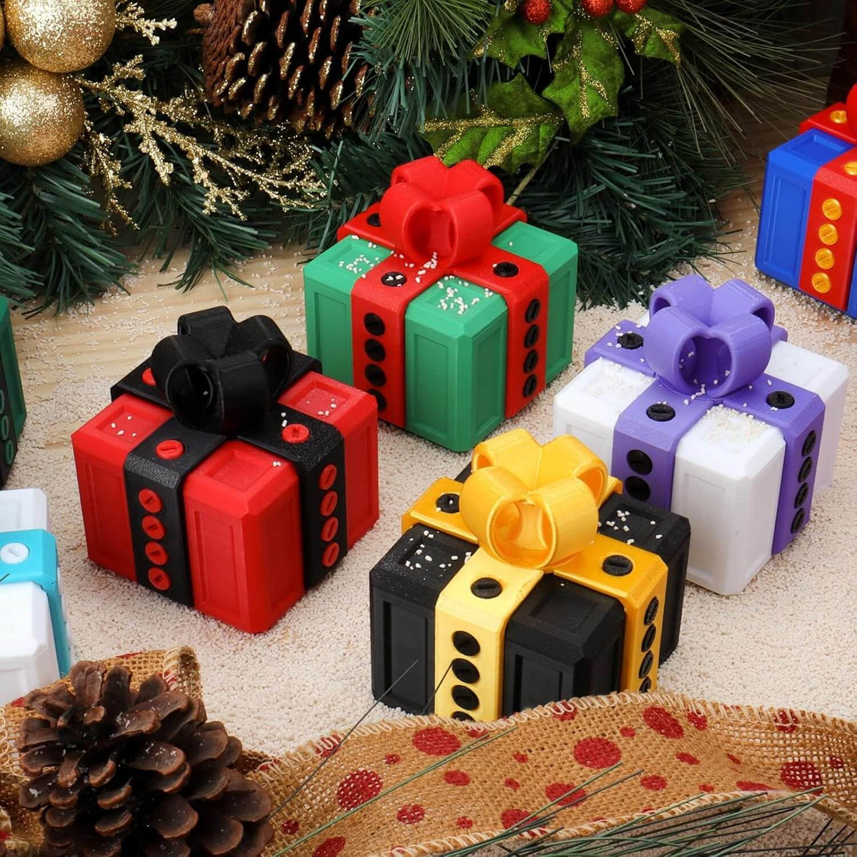 MyMegan Gift Box, Gag Gifts for Men Women, Annoying Gift Box for Birthday Office, 3.2" Gotcha Box, Funny Adult Gag Gifts with Pop Up Middle Surprise Finger, Prank Box, Puzzle Box for Cash Gift,