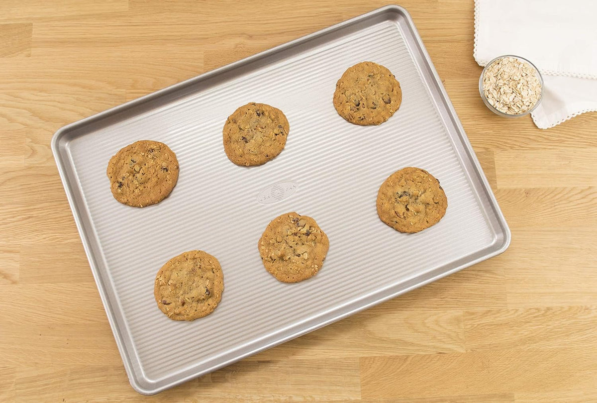 USA Pan Bakeware Extra Large Nonstick Baking Sheet - Heavy Duty, Warp Resistant Aluminized Steel
