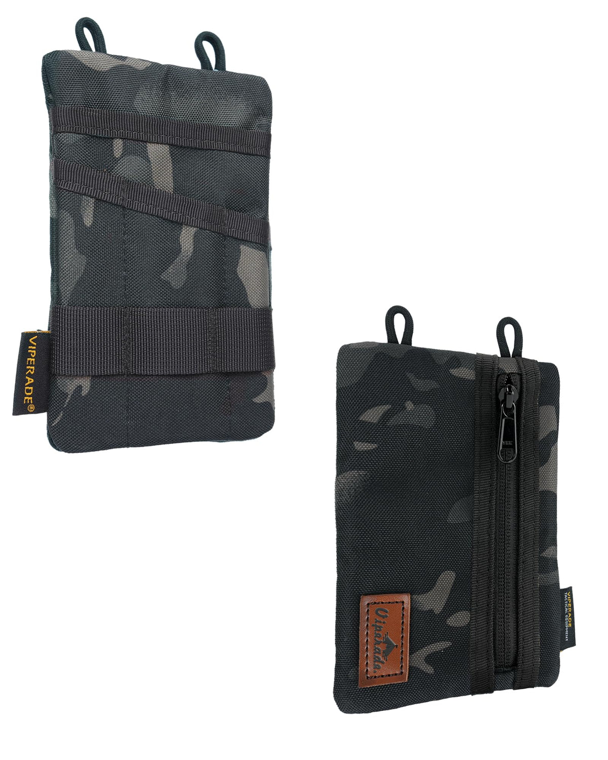 VIPERADE VE1 EDC Tool Pocket Organizer, Small EDC Pouch with 5 Pockets, Small Multitool Organizer Pouch Nylon Tool Sheath for Flashlight Multitools Pen Notebook