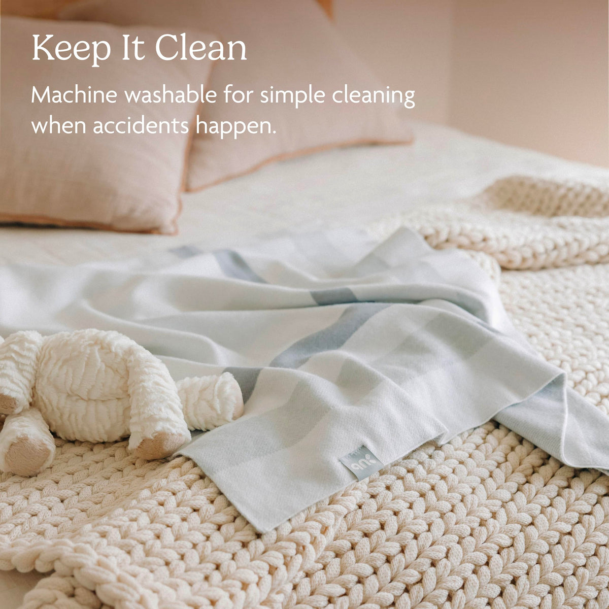 UPPAbaby Knit Blanket/Soft and Comfortable/Machine Washable/Perfect for Gifting/Grey (Grey Plaid)