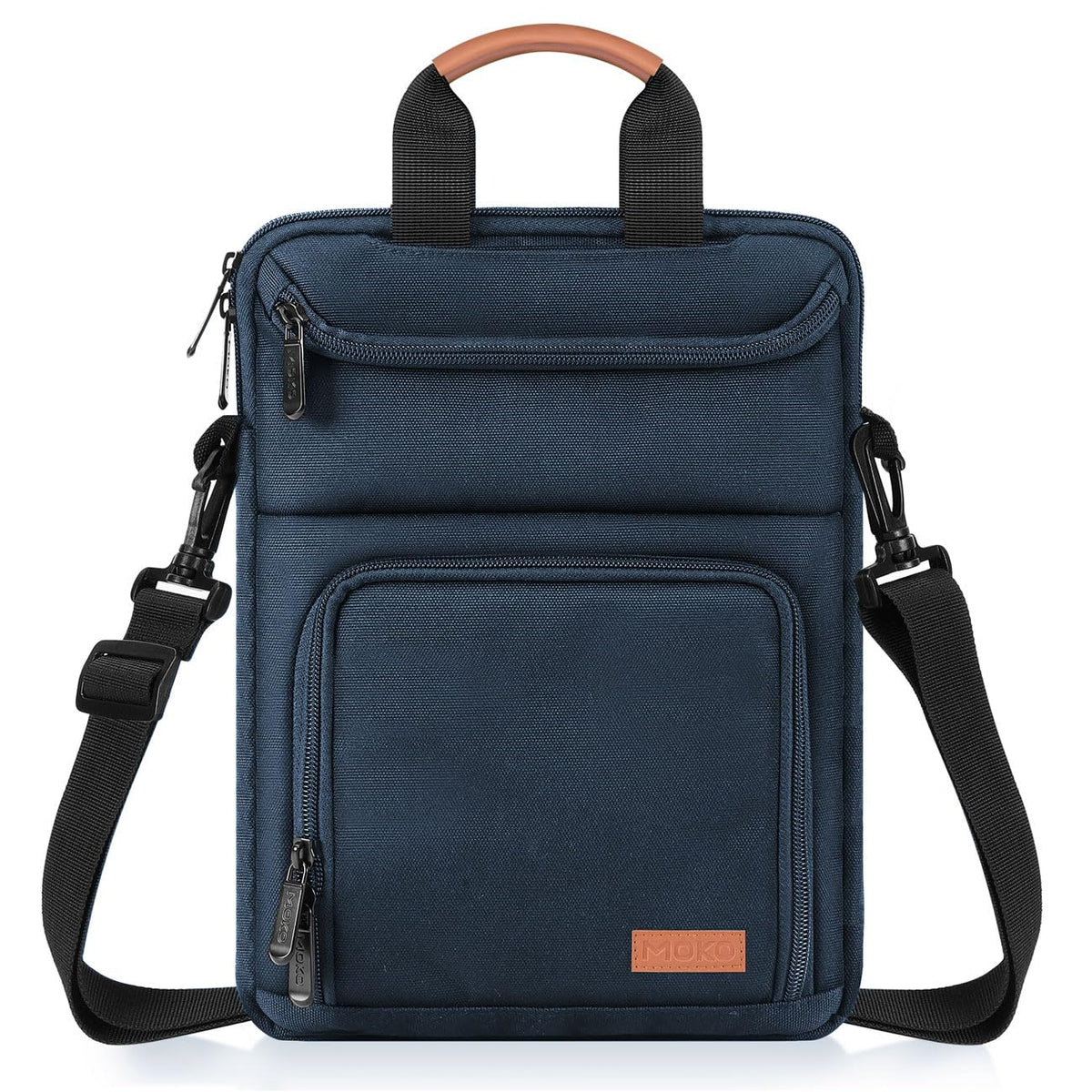 MoKo 9-11 Inch Tablet Sleeve Bag - Carrying Case Fits iPad Air, Pro 11, Tab S8/S9, with Shoulder Strap, Handle and Pockets, Indigo