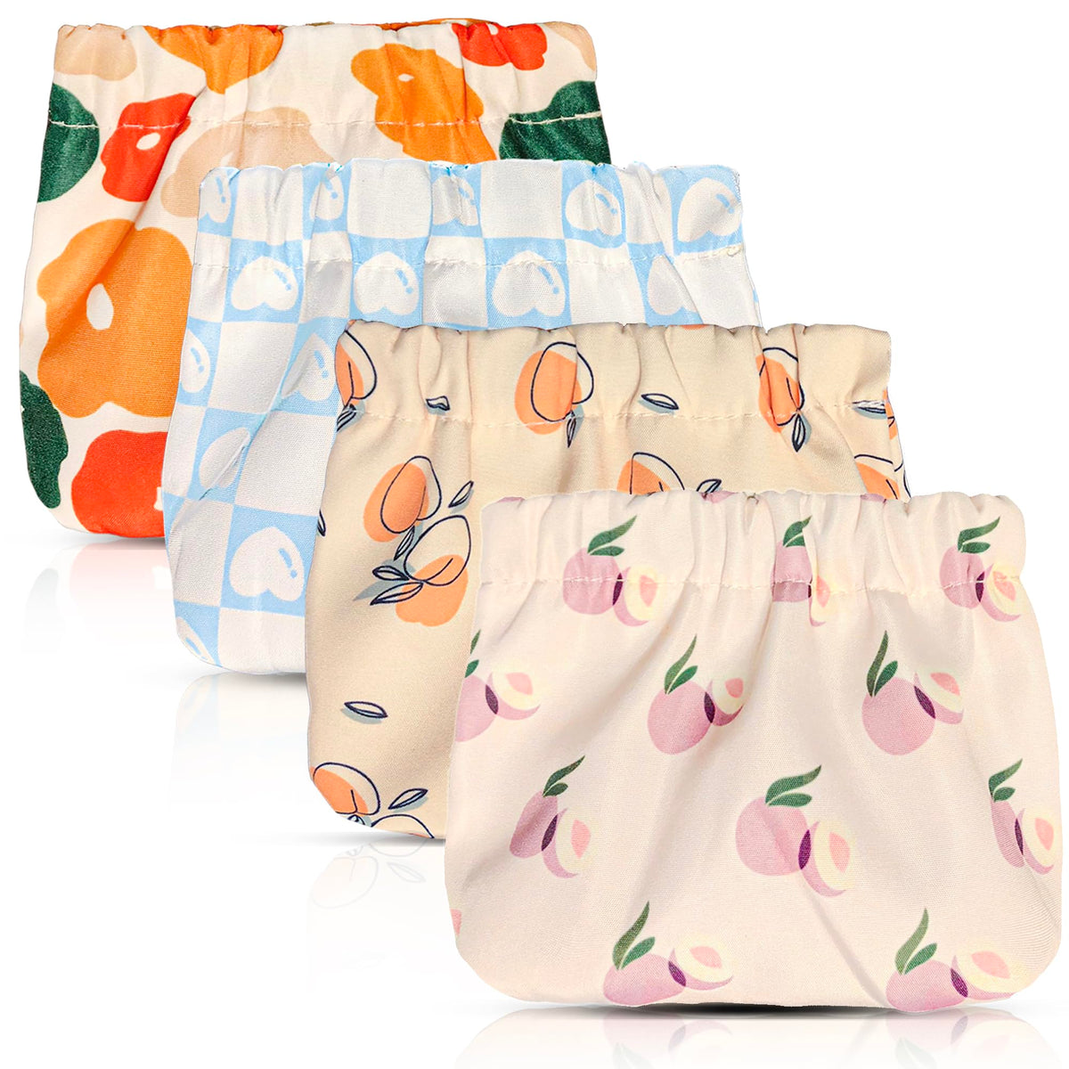 Vcekract Mini Makeup Bag for Purse - 4 PCS Cosmetic Bags for Women, Waterproof Travel Bag, Lipstick Organizer