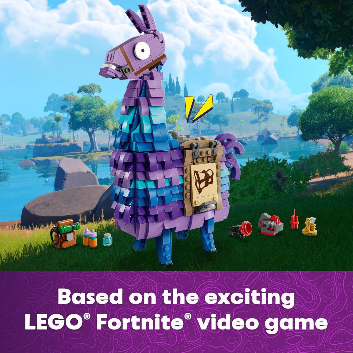 LEGO Fortnite Supply Llama Building Set - Kids Toy for Gamers, Ages 12+ - Display Model, Collectible Fortnite Toy - Gift for Boys & Girls - 77071