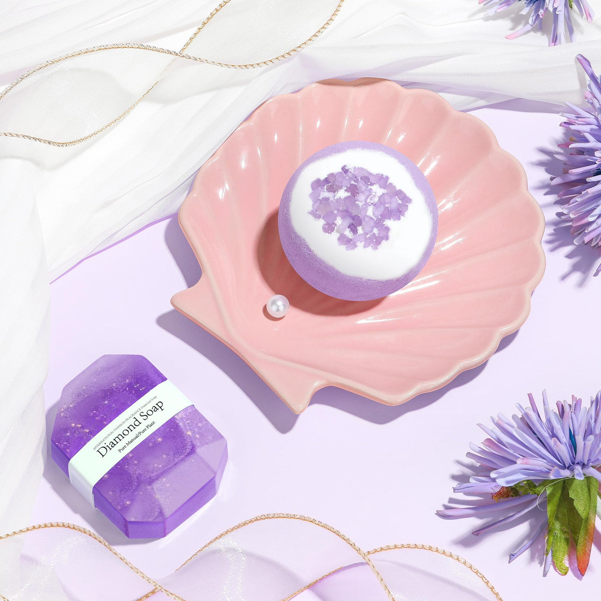 Birthday Gifts for Women Happy Birthday Purple Gift Baskets for Woman Unique Gift Sets for Women Gifts Box for Woman Friendship Mom Sister Best Friend Female Her