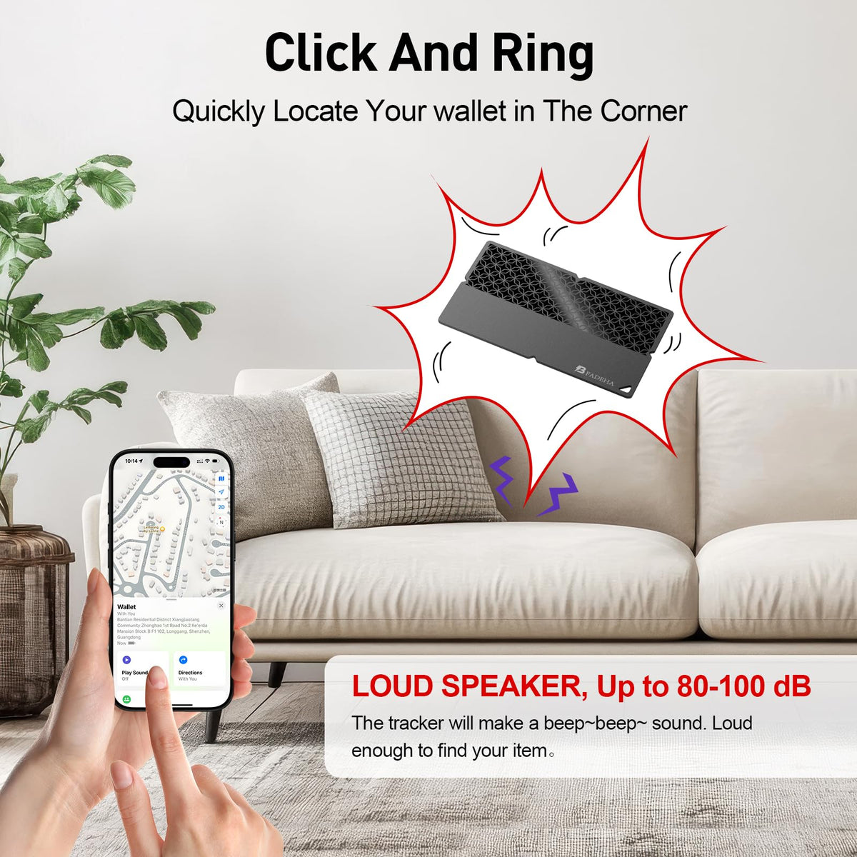 2026 [Apple MFi Certified] (iOS Only) Bluetooth Tracker Smart Card for Apple Find My iPhone Ultra-Thin Wallet GPS Tracker, 5-10 Years Staying Power, Keys Finder & Item Locator for Keys, Bags, Passport