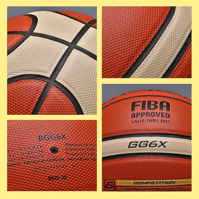 Training Soft Touch Rubber and Faux Leather Fighting Basketball, High Bounce Indoor Outdoor Basketball Gift
