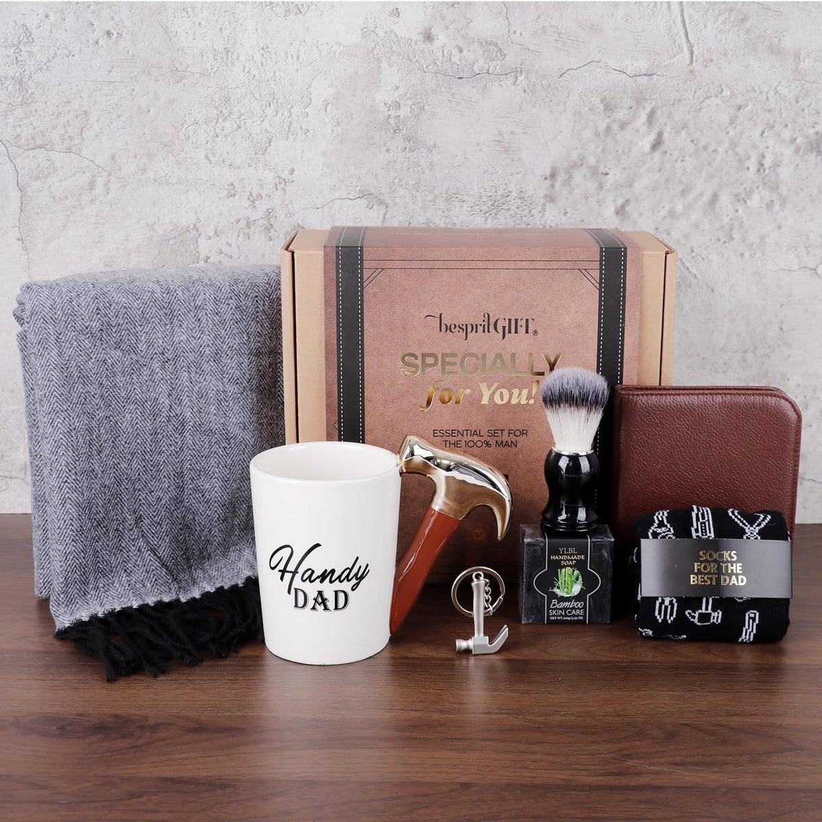 bespritGIFT Birthday Gifts for Men Self Care Premium Gifts Baskets for Him Gifts Basket Ideas Set Thank You Gifts Man Retirement Father Birthday Presents for Dad Husband Boyfriend Box