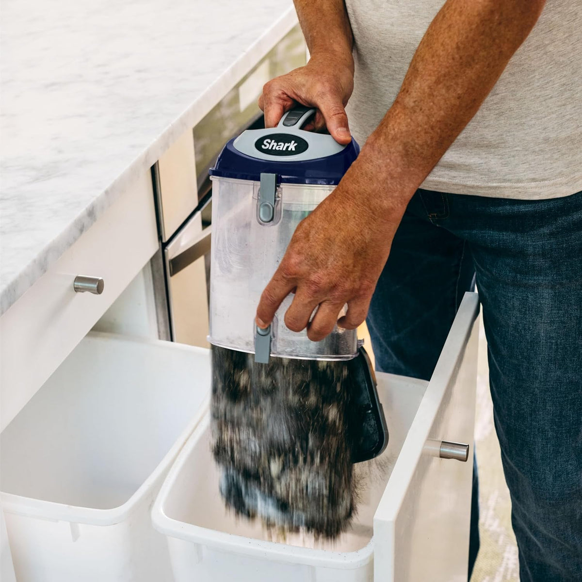 Shark NV360 Navigator Lift-Away Vacuum - Powerful Suction for Multi-Surface Cleaning | Blue, Renewed
