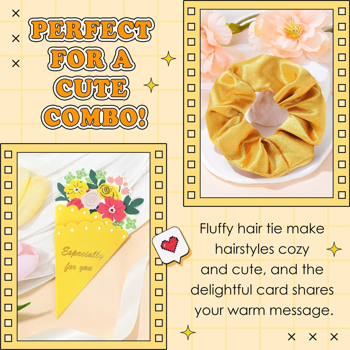 Gift Baskets for Women Unique Birthday Gifts for Women self care cheer up gifts set pick me up gift box for Woman teen girls best friend Sister Ladies Friendship Her - Inspirational Yellow Present