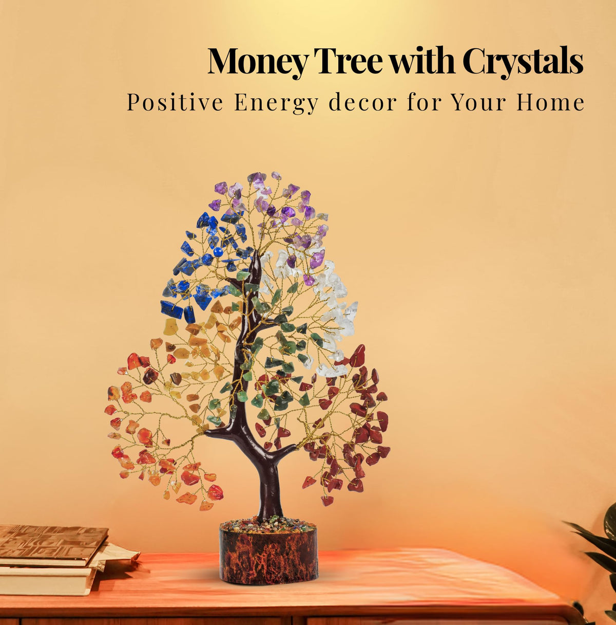 PYOR 7 Chakra Tree of Life Crystal Tree - Seven Chakra Healing Crystals & Stones for Chakra Balancing | Meditation | Reiki | Yoga Decor | Spiritual Gift | Gift for Woman