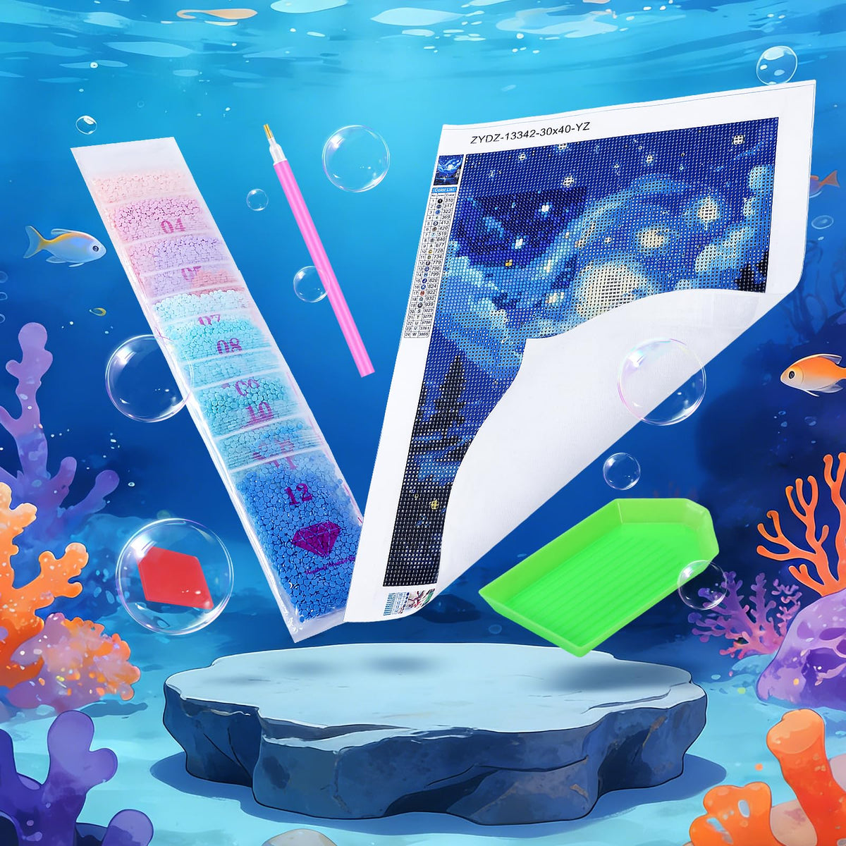 EATUKYIC Golden Retriever Diamond Art 5D Diamond Painting DIY Kits Full Round Drill Beads by Number Stitch Handmade Arts and Crafts for Living Room Home Wall Decor 12x16 inch/30x40cm