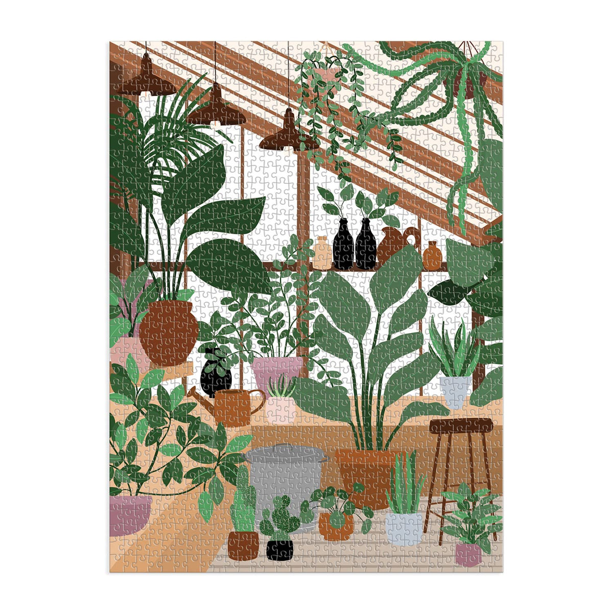 Galison House of Plants 1000 Piece Puzzle in Square Box from Galison - Fun and Botanical 1000 Piece Puzzle, Featuring Artwork from Frankie Penwill, Thick and Sturdy Pieces, Great Gift Idea