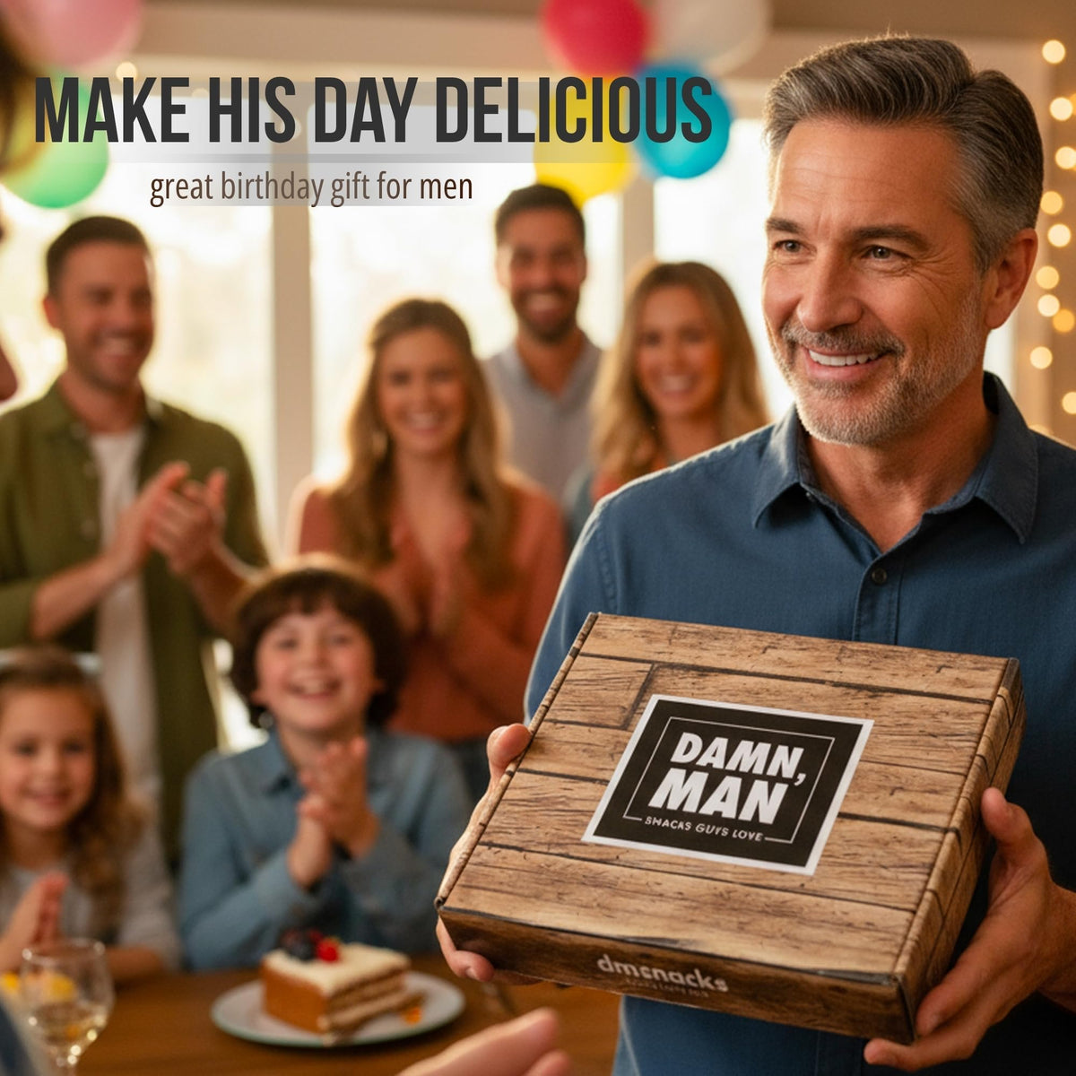Gift Baskets for Men – Gourmet Nuts Gift Basket, Birthday Gift for Dad, Husband & Adults, Roasted Snack Box Variety, Fathers day gift