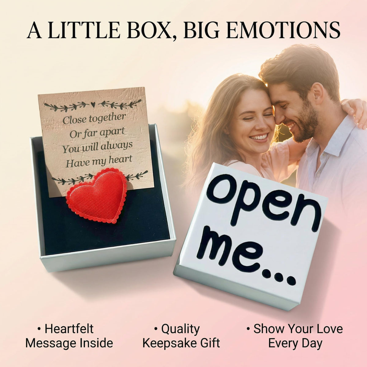 YOJO Long Distance Relationship Gifts, I Love You Gifts for Him, Romantic Gifts Birthday Gifts for Women Girls, Valentines Day Gifts for Him