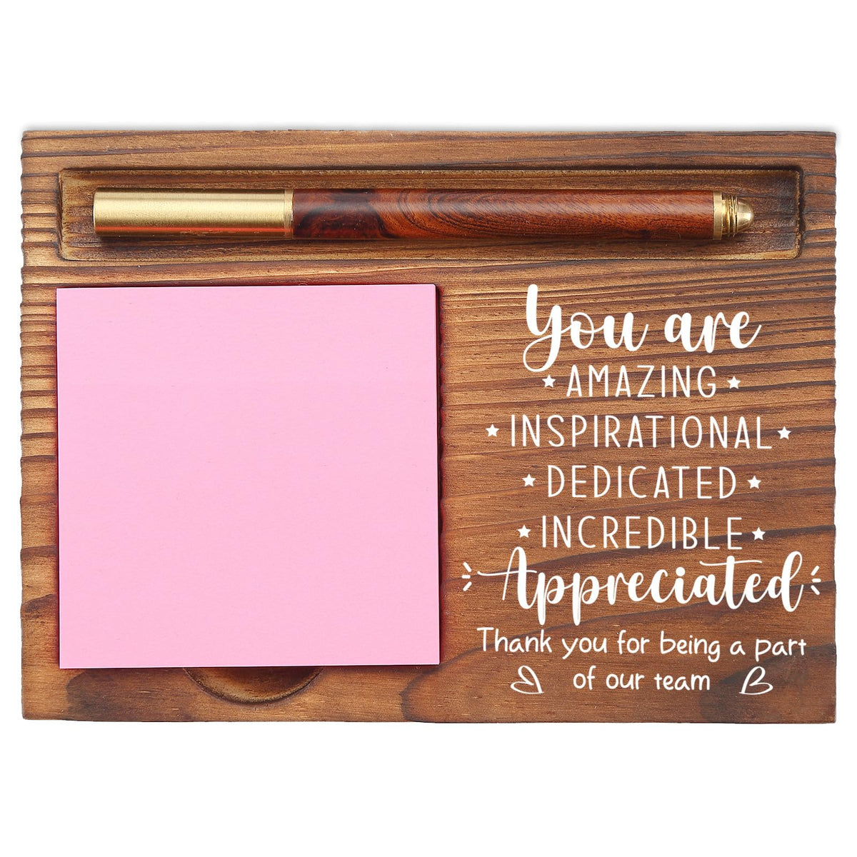 Team Appreciation Gifts for Employees, You Are Incredibly Appreciated Gifts Desk Self-Stick Note Pad Holders, Thank You Gift for Staff Friends Team Healthcare Worker Coworker Sticky Notes Holder EDP12