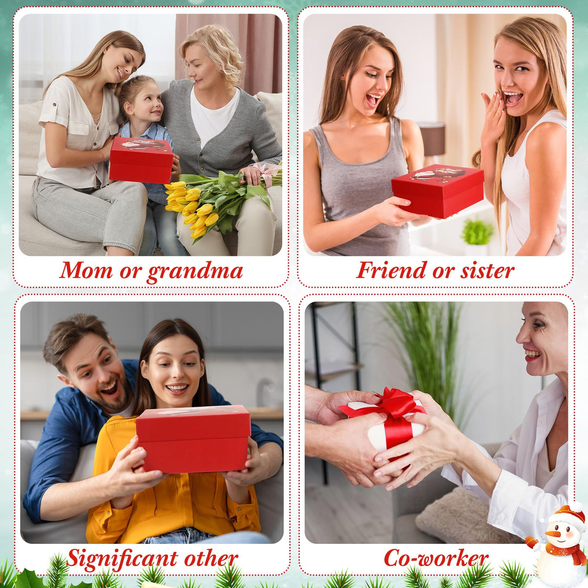 Tiangrid 7 Pieces Christmas Gifts Sets for Women Christmas Gift Baskets Scented Candles 16 oz Insulated Tumbler Gifts for Women, Mom Wife Sister Coworker