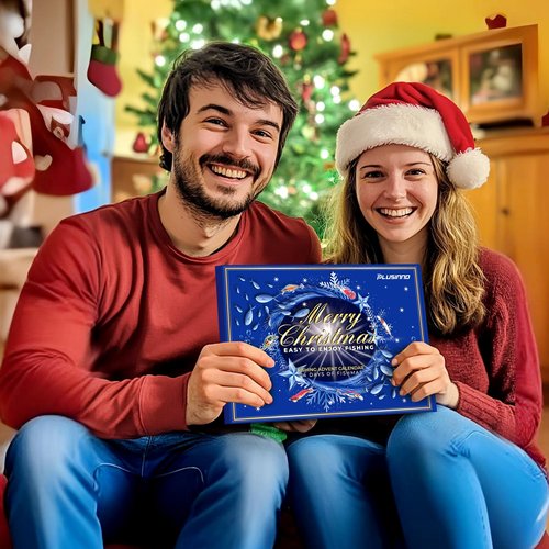 Advent Calendar 2025 Adult Fishing Advent Calendar Fishing Gifts For Men Teens Boys 24 Days Christmas Countdown Calendar Fishing Tackle Lures Gifts For Men