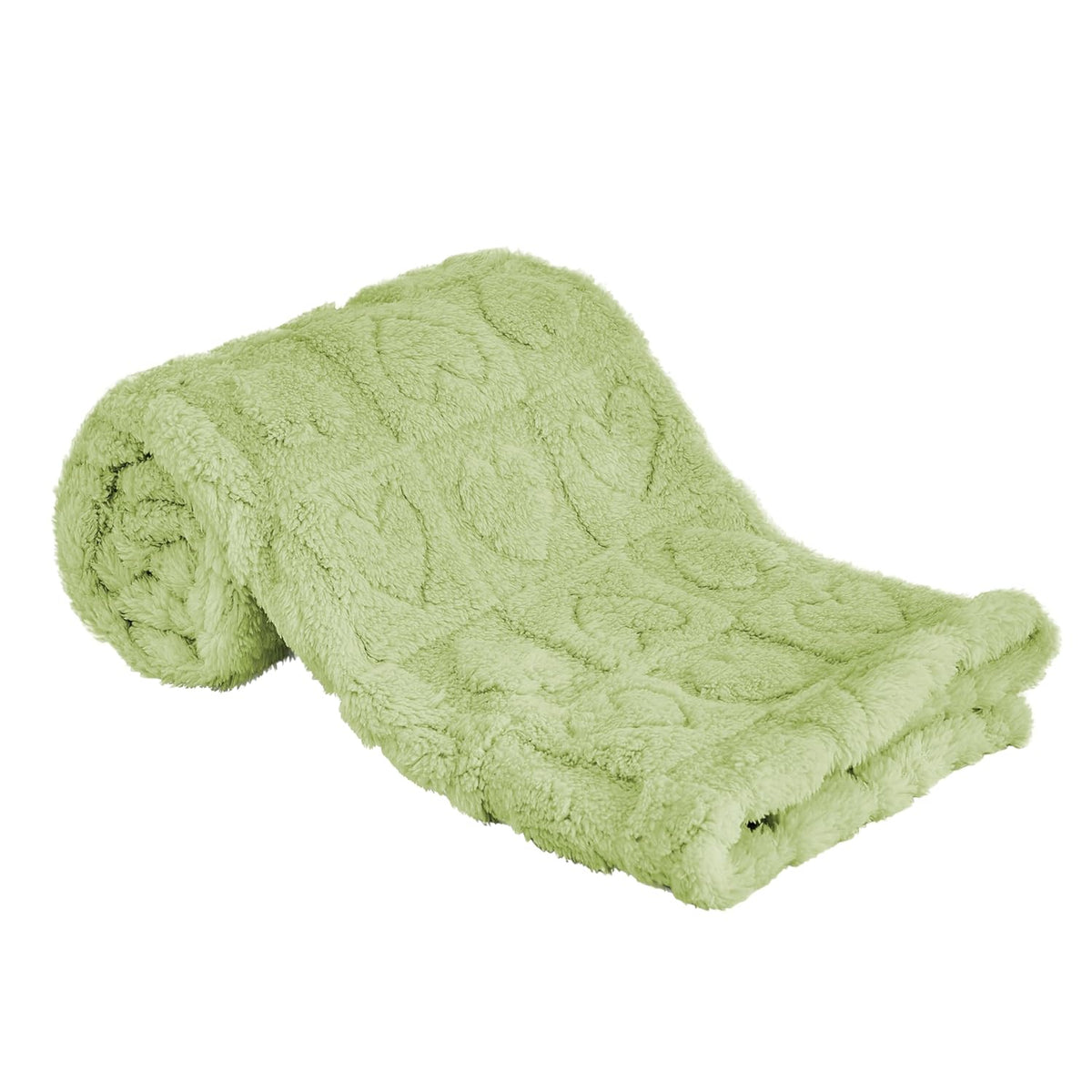 Yurhap Fleece Baby Blanket - Ultra Soft Heart Checkered Design for Boys & Girls | 30”x40” Green