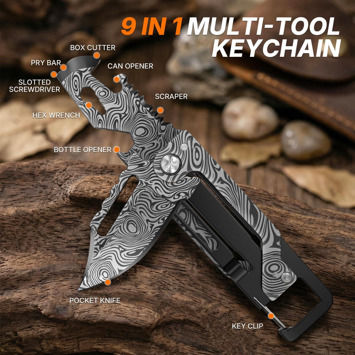 Stocking Stuffers Gifts for Men Women - Pocket Knife, Multitool Knife - Christmas Bulk Gifts, Box cutter, Mini Knives for Everyday Carry - EDC Gadgets for Camping, Hiking, Fishing Survival Gear