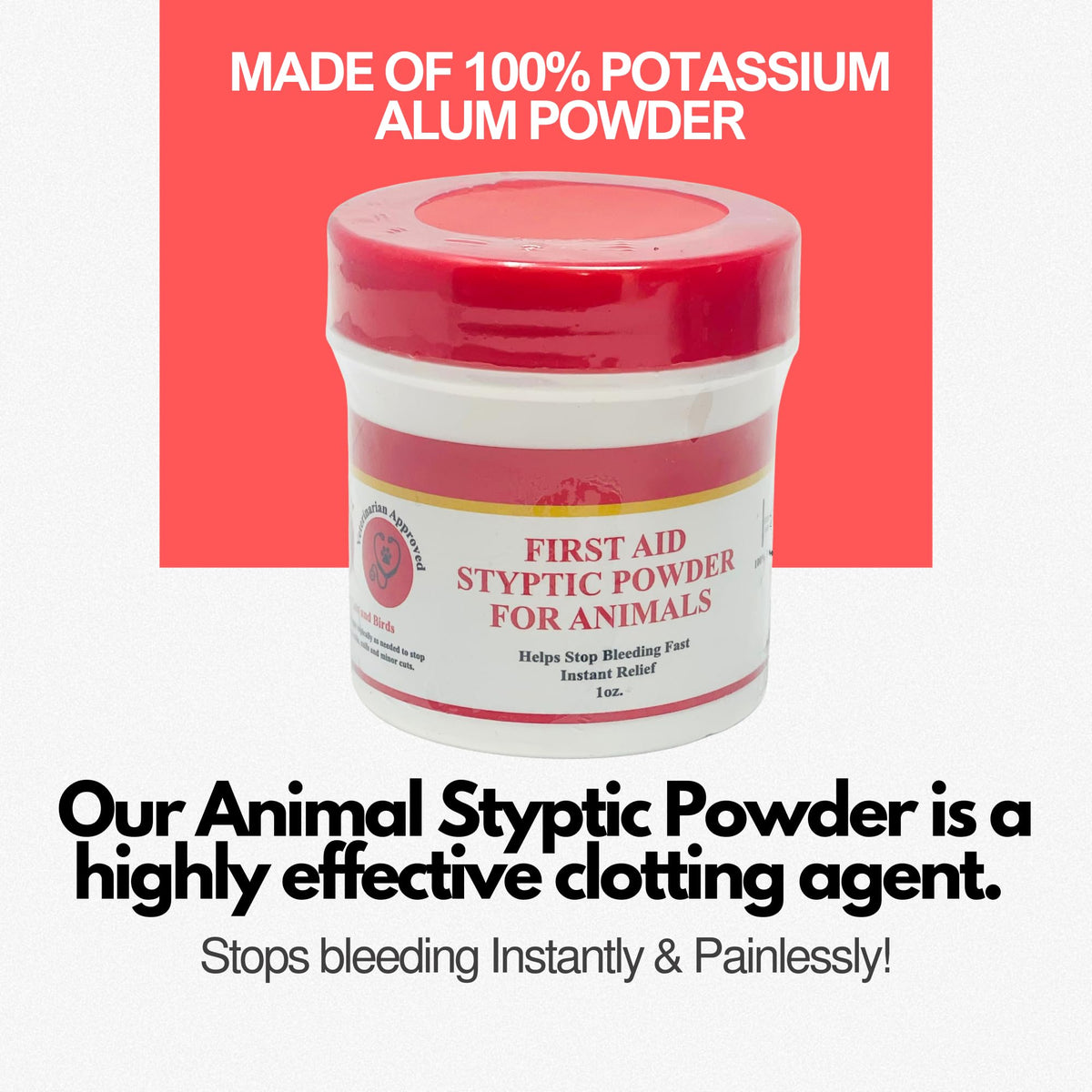 Pet Grooming & Care Kit with Styptic Powder – Dog & Cat Bath Brush, Finger Toothbrush Set, 1oz Pet Nail Stop Bleeding Powder – Complete At-Home Grooming Bundle (5, Multicolor)