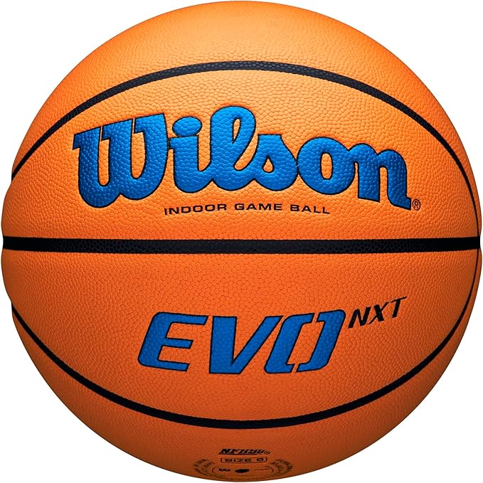 WILSON NCAA Evo NXT Official Indoor Game Basketballs - Sizes 6 and 7