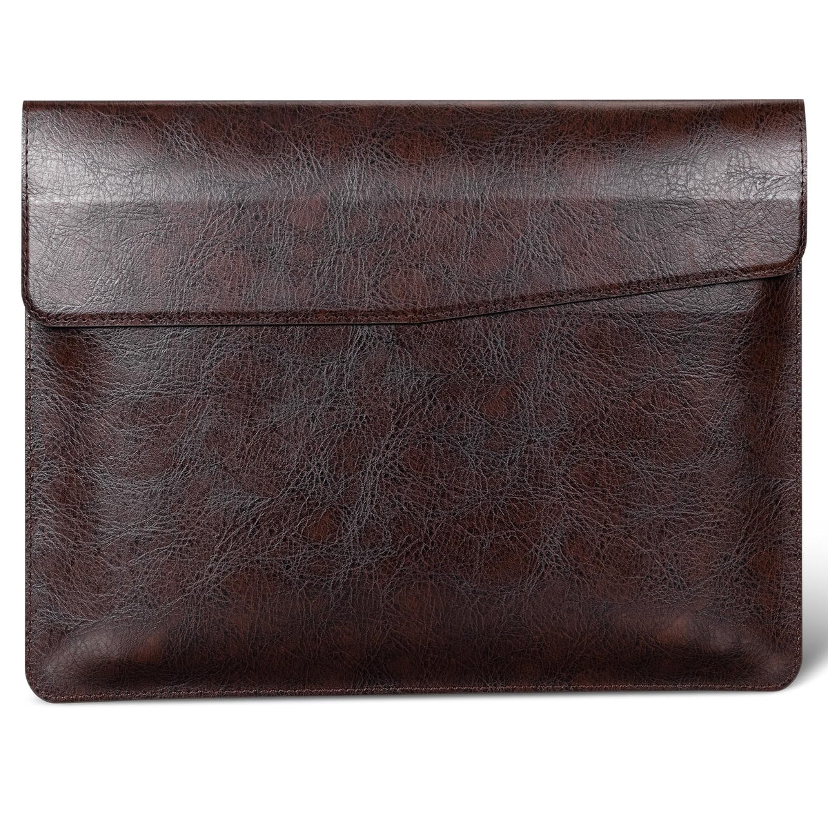 CPNVWA 13 Inch Leather Laptop Sleeve for MacBook Neo (Apple A18 Pro) & MacBook Air 13 Inch M5 M4 M3 M2 M1 & MacBook Pro 13 Inch M2 M1,Protective Case Cover with Magnetic Closure,Vintage Mocha Brown