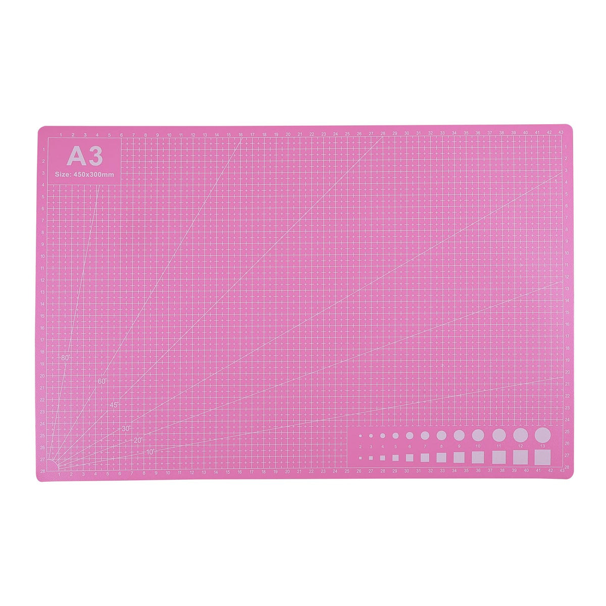 Cutting Mat A3 Pink, Self Healing Cutting Mat 12x18 Inch, 5-Ply Rotary Cutting Board Double-sided for Cutting Quilting Modeling Projects