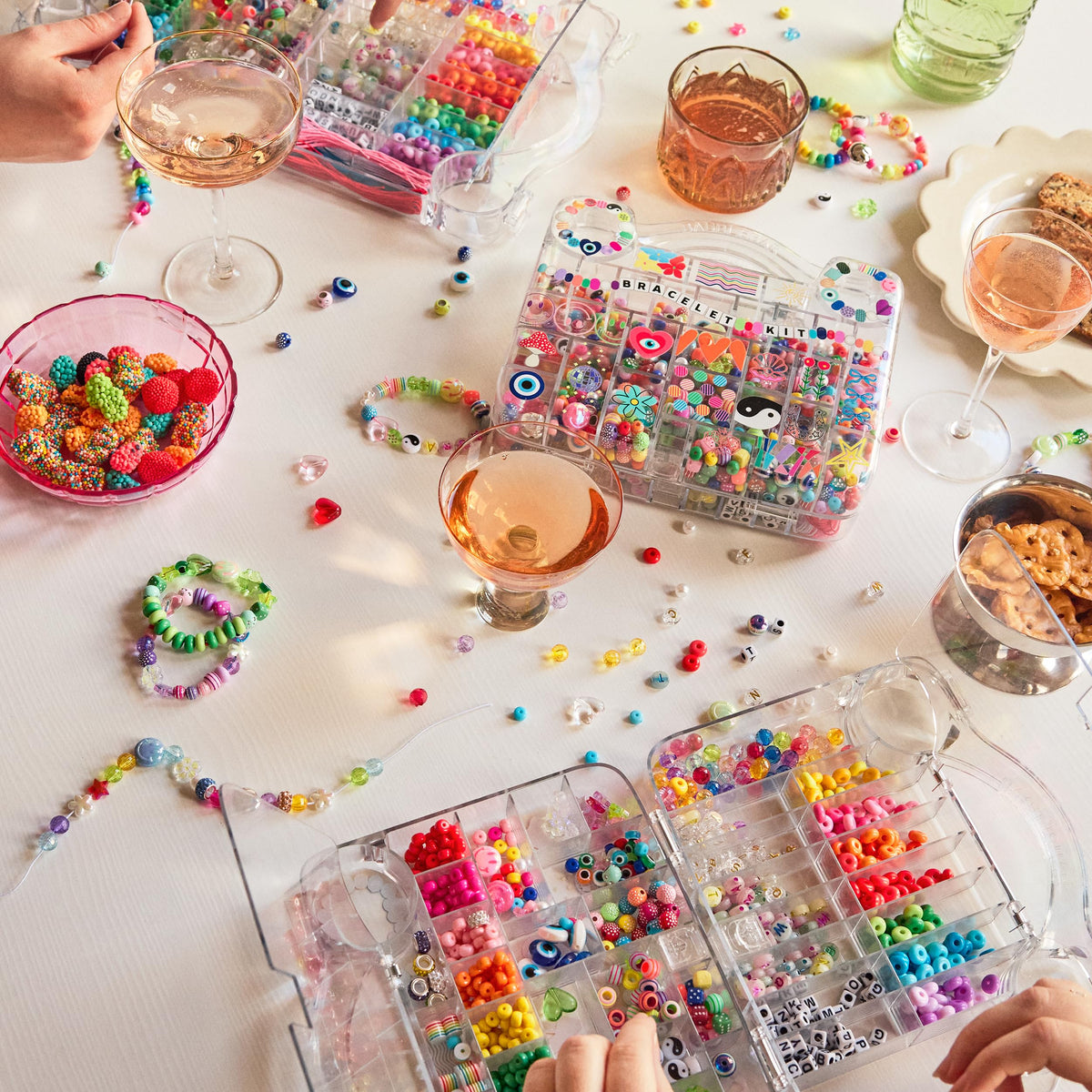BaubleBar Ultimate DIY Bracelet Kit | 1000+ Pcs | Great for a Gift or Party | Bracelet Jewelry Making Kit with Beads