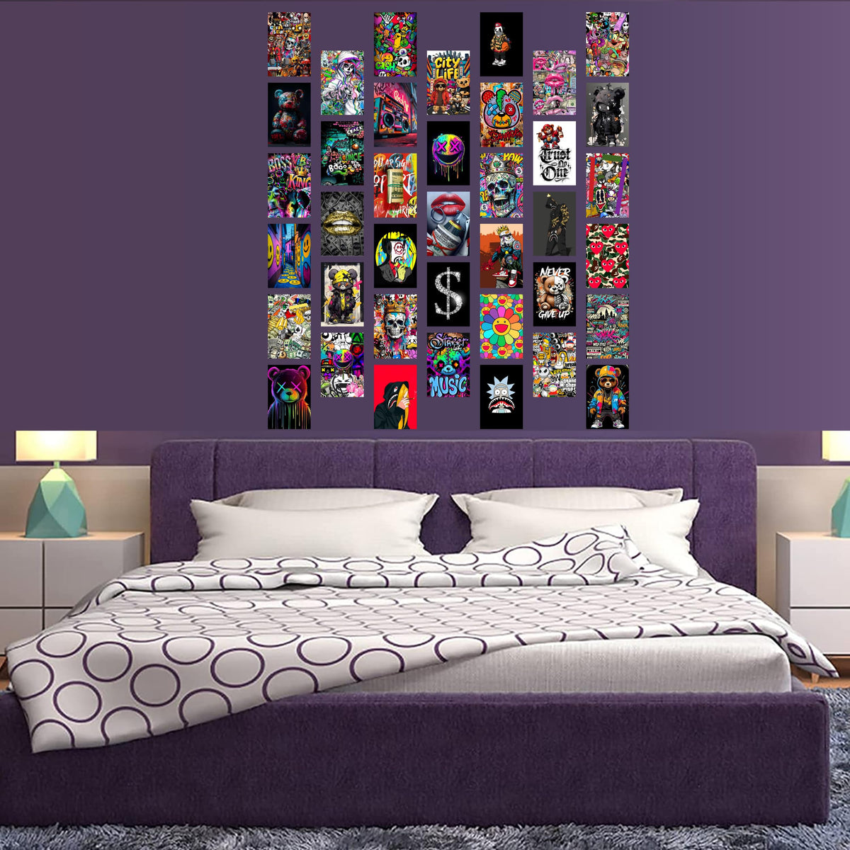Libemz, 50 Pcs Hypebeast Aesthetic Wall Collage Kit - 4x6 inches - Hypebeast Room Decor, Aesthetic Wall Collage Kit Cool Posters Prints for Teen Boys Men Guys Girls Room Bedroom Dorm Decor, Posters for Room Aesthetic, Cool Posters (Hypebeast)