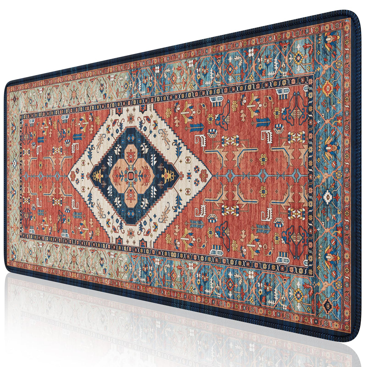 iLeadon Rug Mouse Pad, Large Computer Desk Cover Mat with Smooth Lycra Surface, Desk matt for Desktop, Mousepad with Non-Slip Base, Keyboard Mats for Women Office, Home