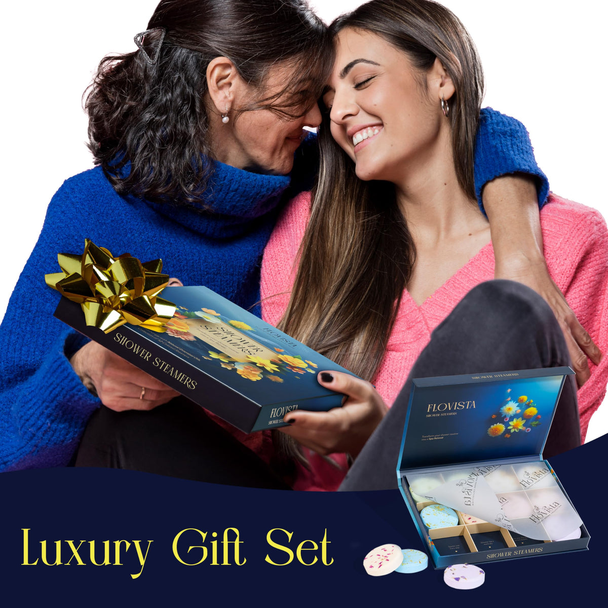 Gifts for Women, Aromatherapy Shower Steamers – 12-Pack Self Care & Spa Birthday Gifts for Women, Relaxation & Stress Relief, Bath Shower Bombs with Lavender & Eucalyptus Essential Oils