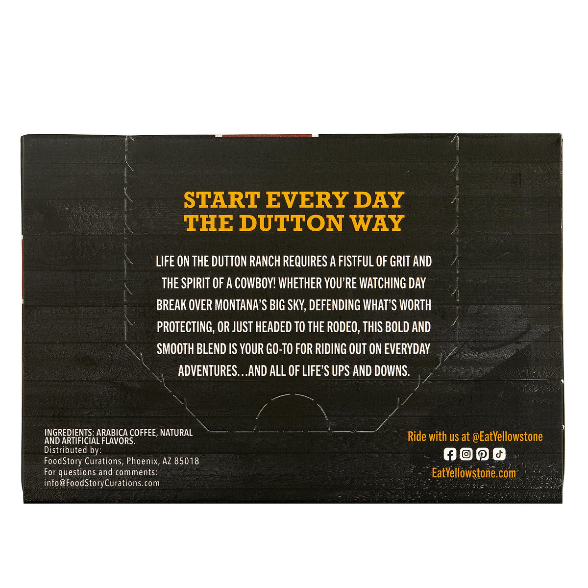Yellowstone Maple Bourbon Medium Roast Coffee, Single Serve Recyclable Pods/Cups, 100% Arabica Beans, 72 Count