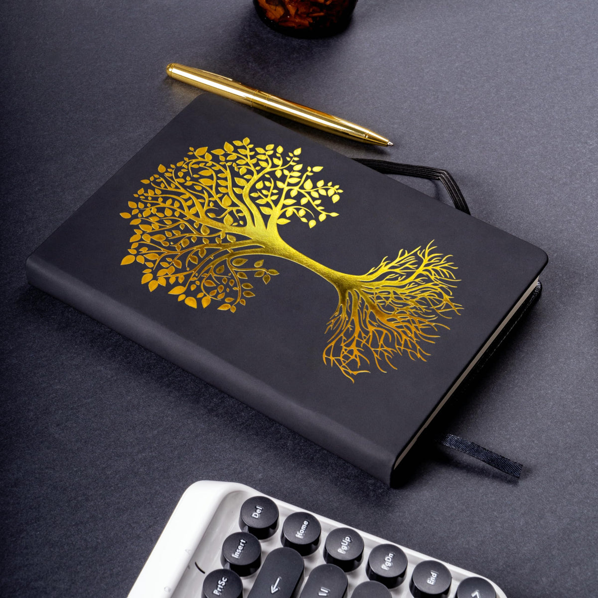 Veway Tree of Life Journal and Pen Gift Set - Vegan Leather Journal with Pen - Professional Diary for Women or Men - A5 Hardcover Fancy Notebook Gift Set - Index & 224 Lined Pages