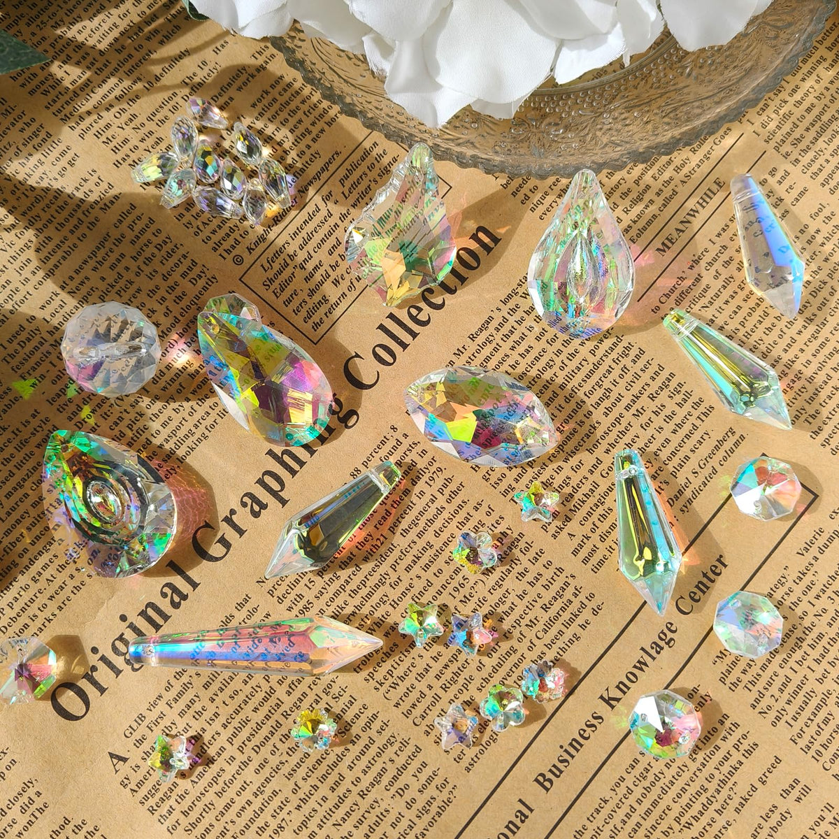 Worgree DIY Suncatcher Kit 460pcs Sun Catchers Making Supplies Art and Crafts for Adults Hanging Prism Sun Catcher with Crystals Ball Indoor Window Home Wedding Garden Festival Decor Gifts