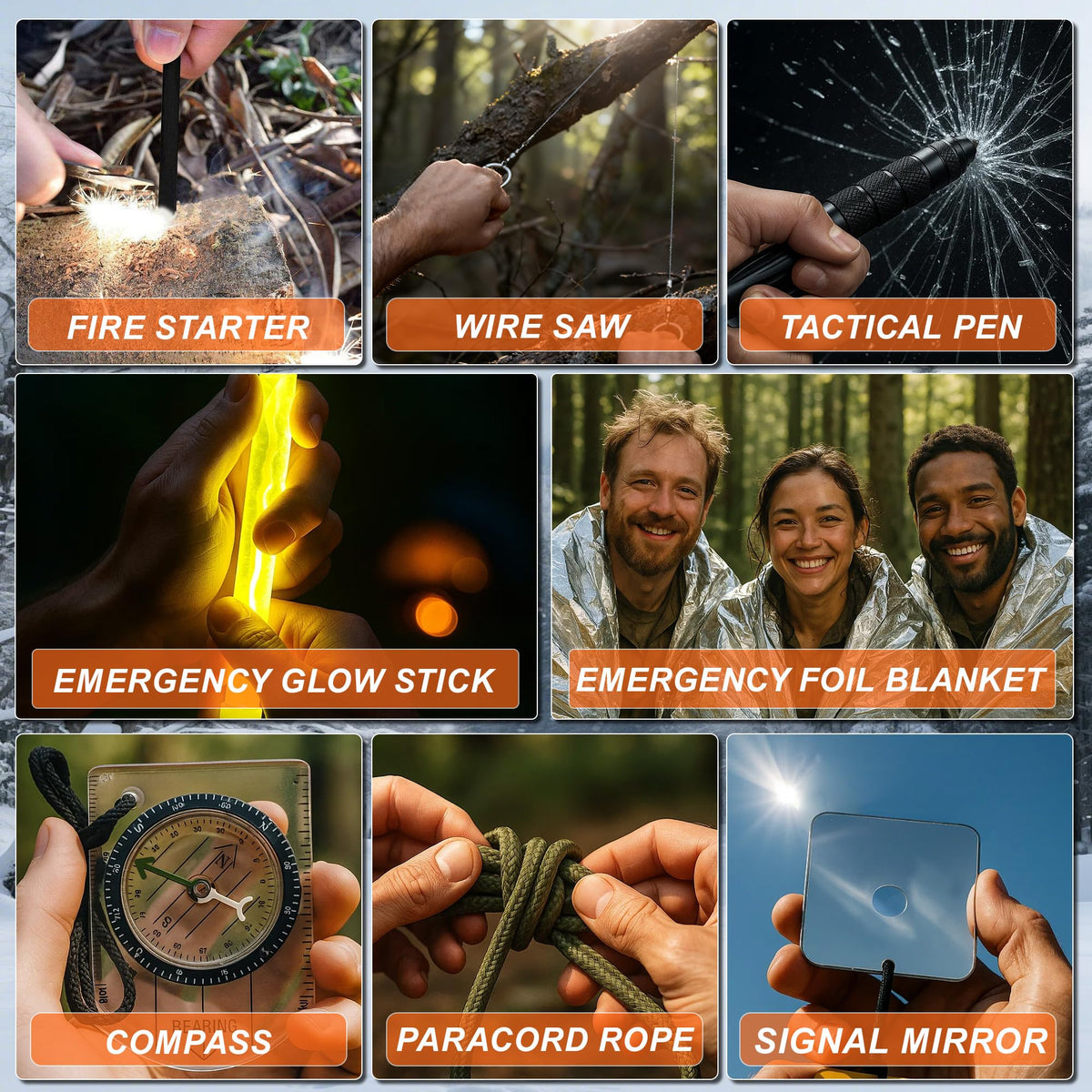 Rubypop Survival Advent Calendar 2026 for Adults, 24 Day Christmas Countdown for Men with Outdoor Survival Kit Emergency Tool Xmas Holiday Surprise Gifts for Outdoor Lovers