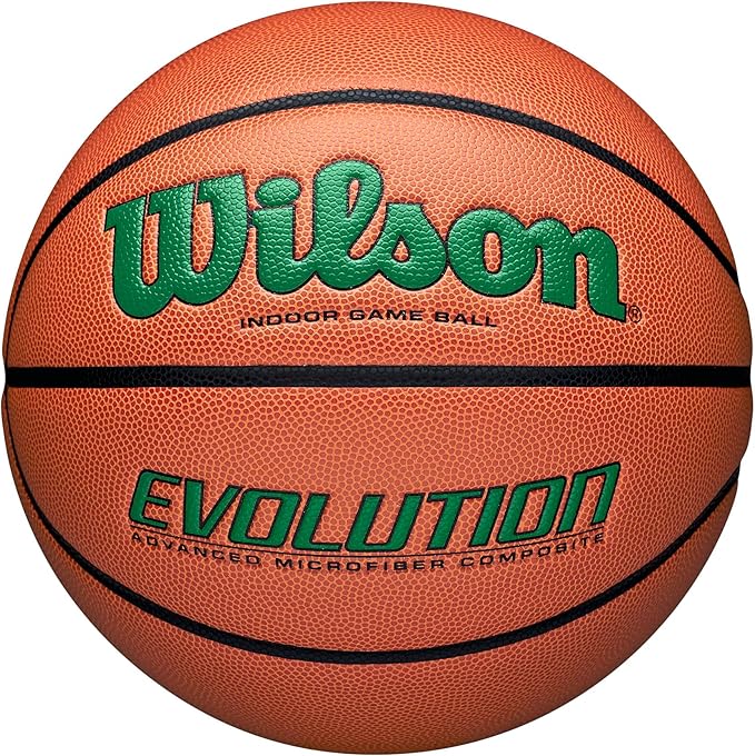 WILSON Evolution Indoor Game Basketballs - Size 5, Size 6 and Size 7