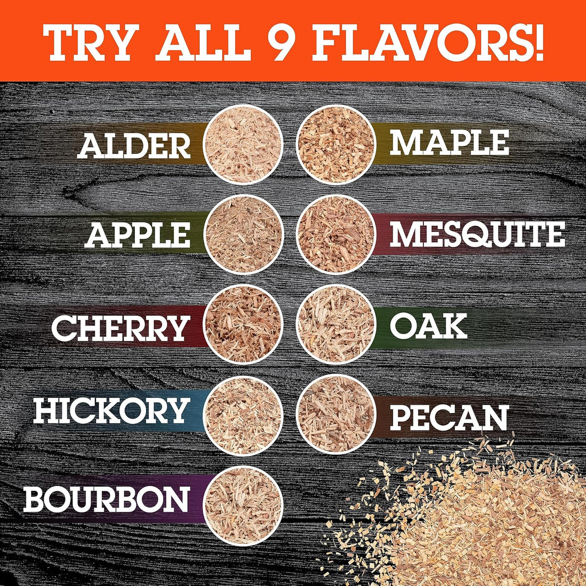 (1 0.473 Camerons All Natural Extra Fine Apple BBQ Wood Chips for Smokers Pint, L) - Kiln Dried Wood Sawdust Shavings